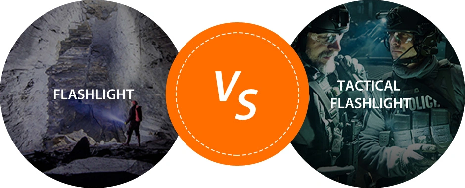懐中電灯と戦術的な懐中電灯の違いは何ですか?