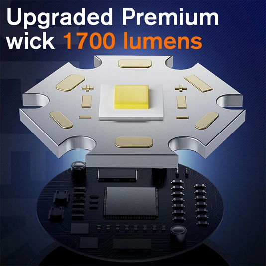 SUPERFIRE A20 1700ルーメン戦術的な超明るい戦術的なLED懐中電灯