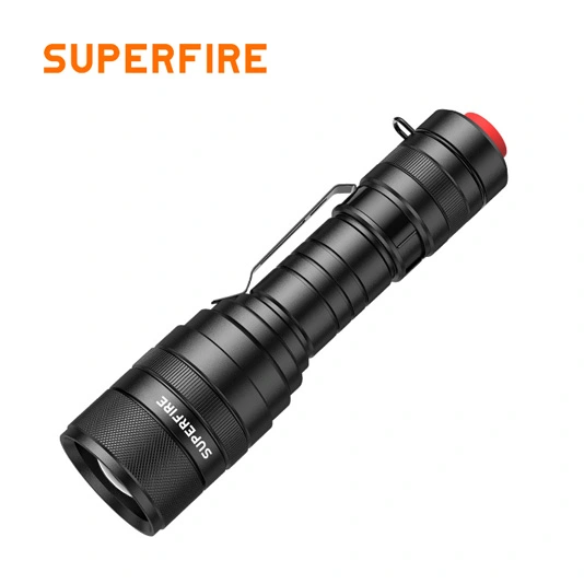 SUPERFIRE F5 1100ルーメンズーム可能戦術懐中電灯
