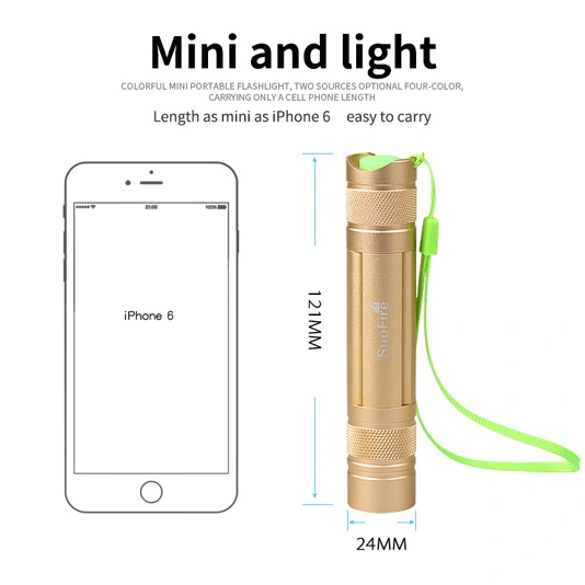 SUPERFIRE S5-R5 450ルーメンミニLED懐中電灯