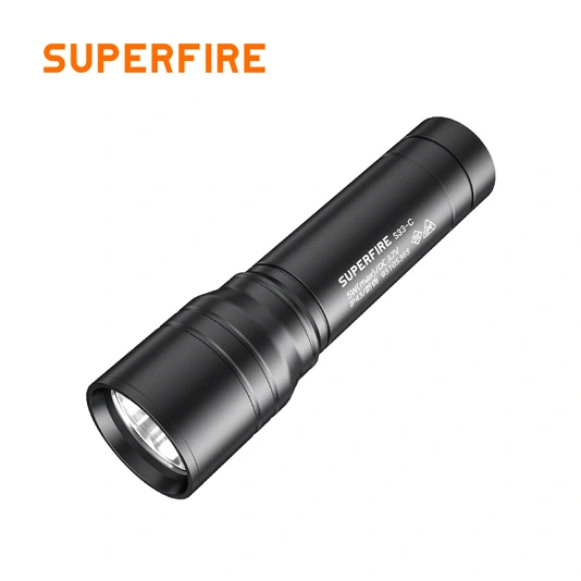 SUPERFIRE S33-C 209ルーメン明るい戦術的なポケット懐中電灯