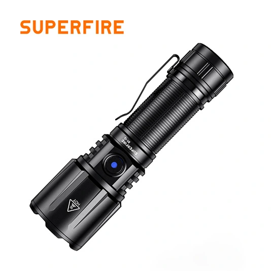 SUPERFIRE R1-G 2300ルーメンズーム可能ハイパワーUSBタイプ充電式懐中電灯
