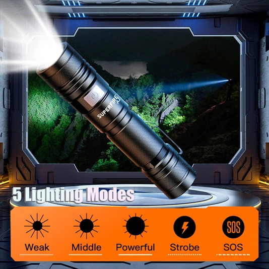 SUPERFIRE A2-P50 500ルーメンミニポケットサイズ懐中電灯