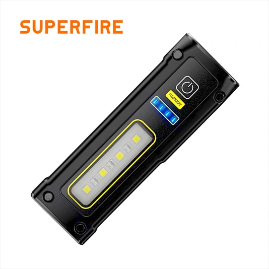 SUPERFIRE EF01 470ルーメン小型磁気COB懐中電灯