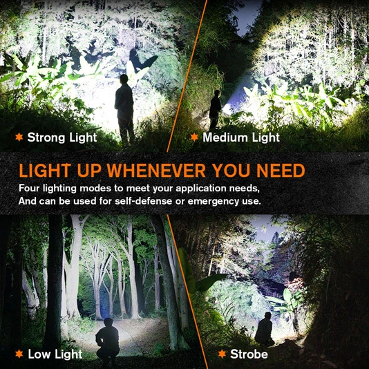 SUPERFIRE L27超ブライトドライセル懐中電灯充電式