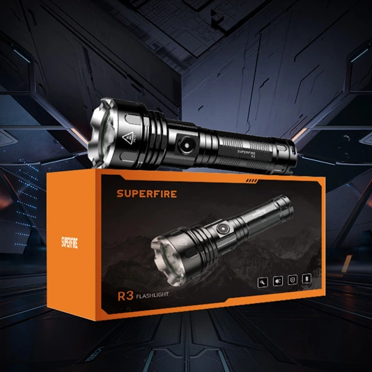 SUPERFIRE R3-P90 2000ルーメン36wパワーバンク充電式懐中電灯