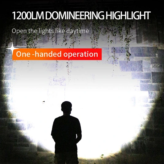 SUPERFIRE Y20 1200ルーメン高出力長距離懐中電灯充電式