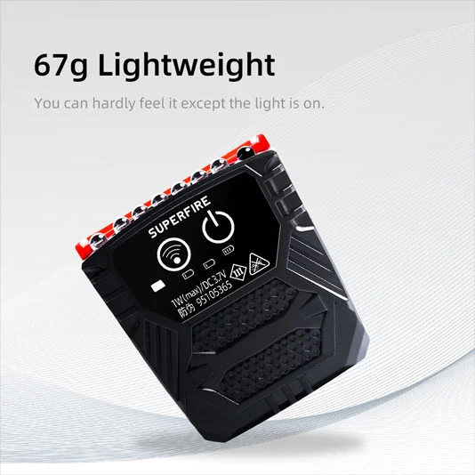 SUPERFIRE CL01センサーキャップライト