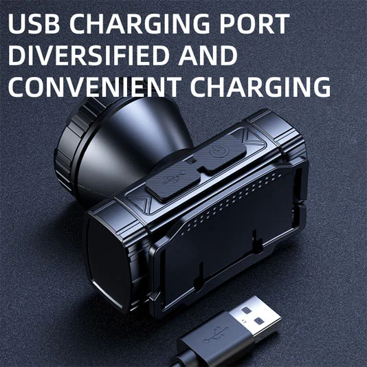 SUPERFIRE HL96 USB充電ロングレンジヘッドランプ