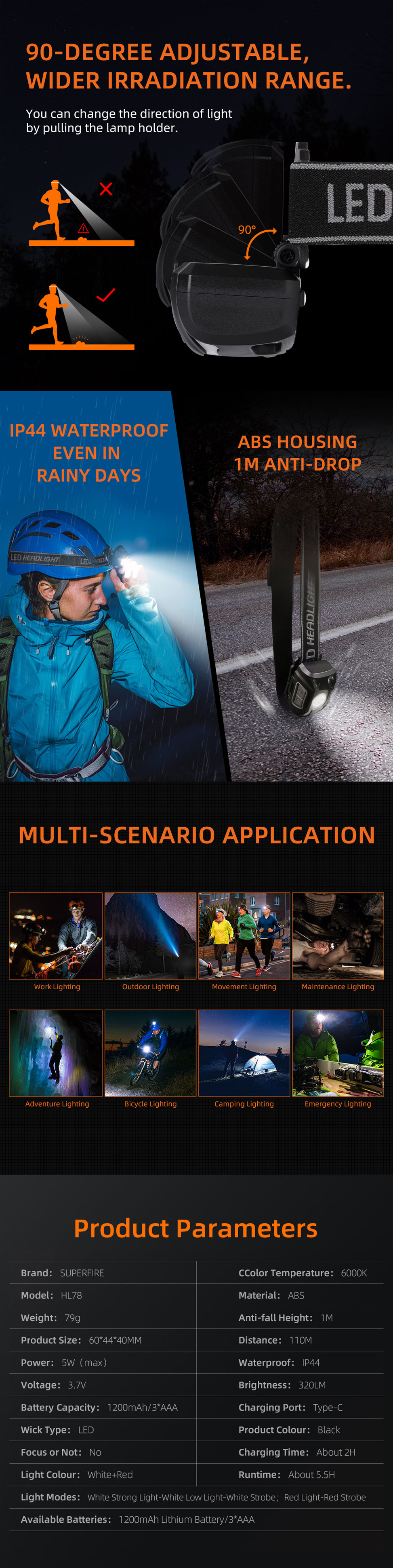 high power head torch high power head torch