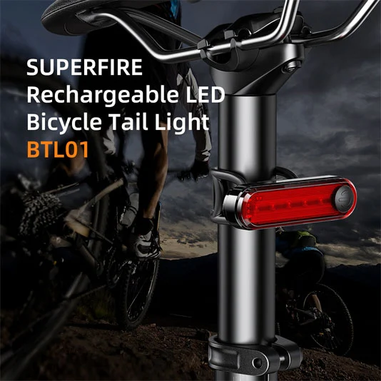 SUPERFIRE BTL01充電式自転車テールライト