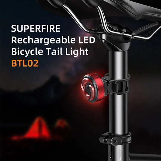 SUPERFIRE BTL02防水スマートバイクテールライト