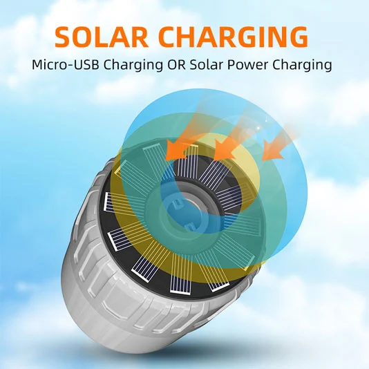 SUPERFIRE T26-Sソーラー充电式LEDキャンプ用ランタンライト