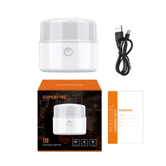SUPERFIRE T20 USB充電式キャンプ用ランタン