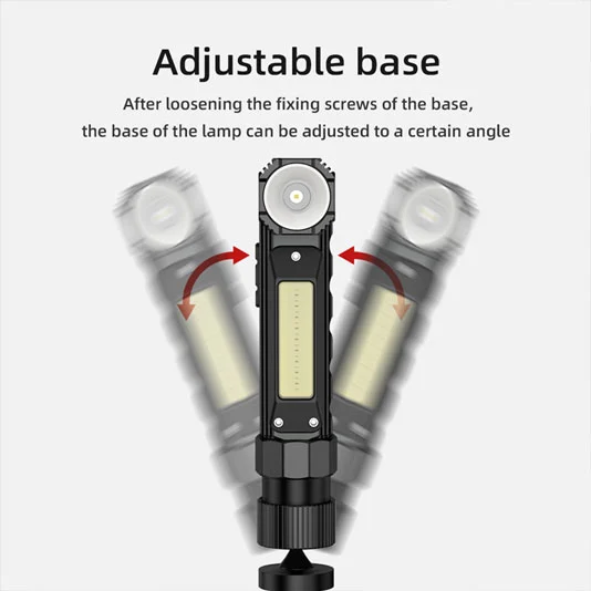 SUPERFIRE G19多機能充電式COBワークライト磁気ベース付き