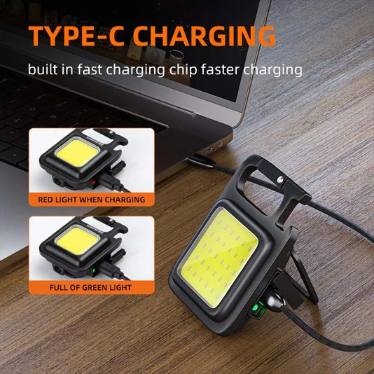 SUPERFIRE MX16 COBキーチェーンワークライト