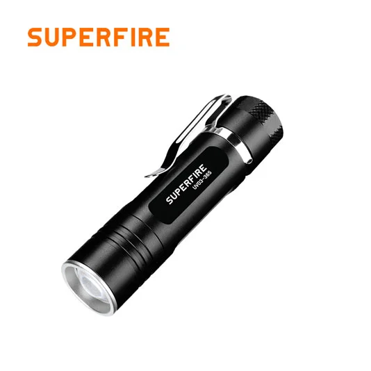 SUPERFIRE UV03 365nm 3wハンドヘルドUV懐中電灯