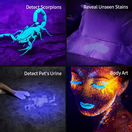 SUPERFIRE A5 395nm防水小型ハンドヘルドブラックUVトーチライト