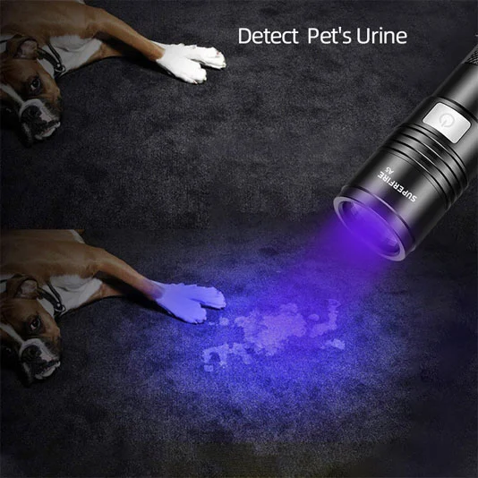 SUPERFIRE A5 395nm防水小型ハンドヘルドブラックUVトーチライト