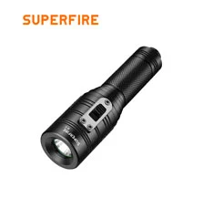 SUPERFIRE D3パワフルな充電式防水ダイビング懐中電灯