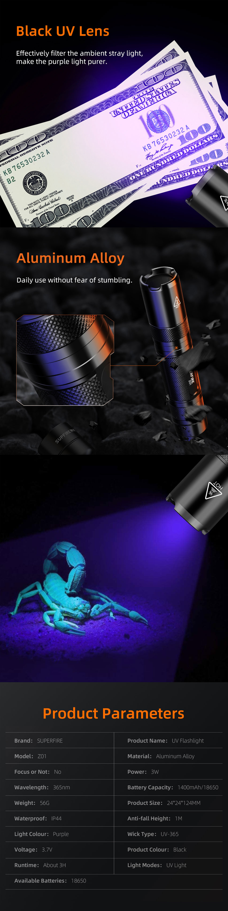 365nm flashlight 365nm flashlight