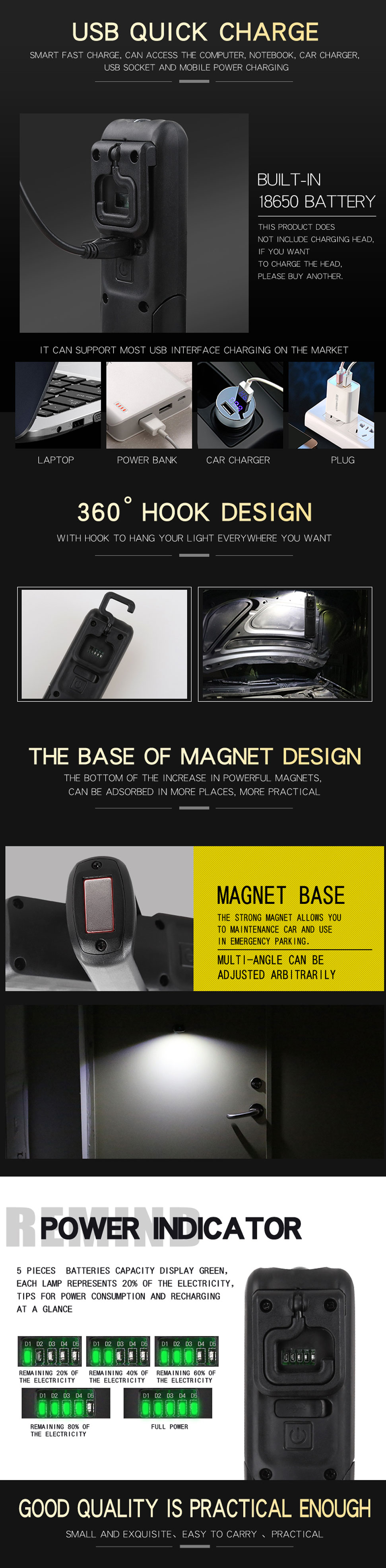 cob led work light rechargeable cob led work light rechargeable