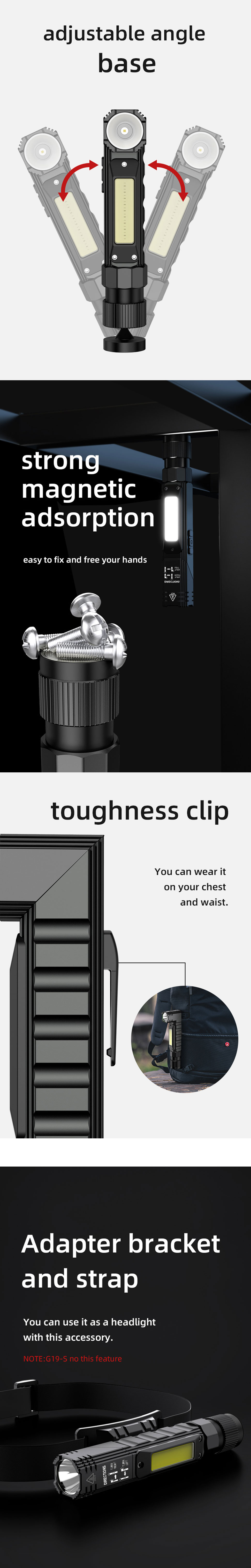 cob multifunction flashlight cob multifunction flashlight