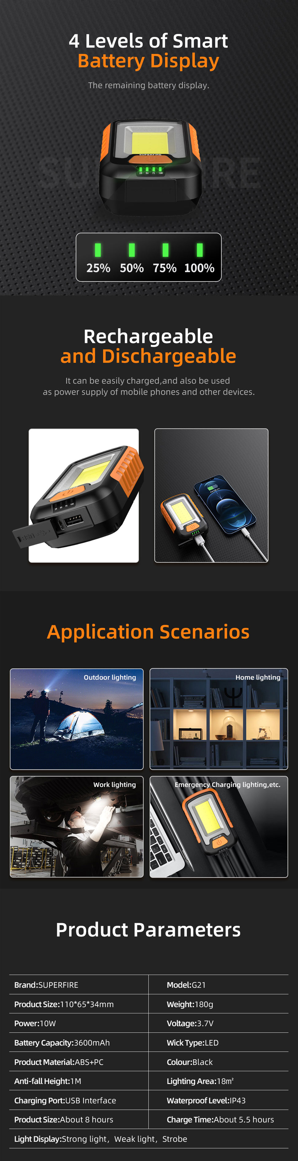 portable cob work light portable cob work light