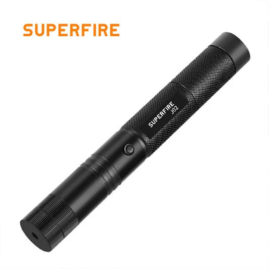 SUPERFIRE J02レーザーポインター付き小型LED充電式懐中電灯