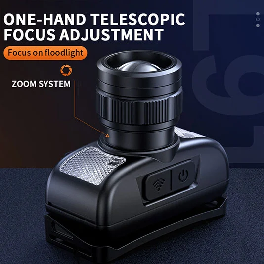 SUPERFIRE HL91 310ルーメンヘッドランプ白と赤のライト