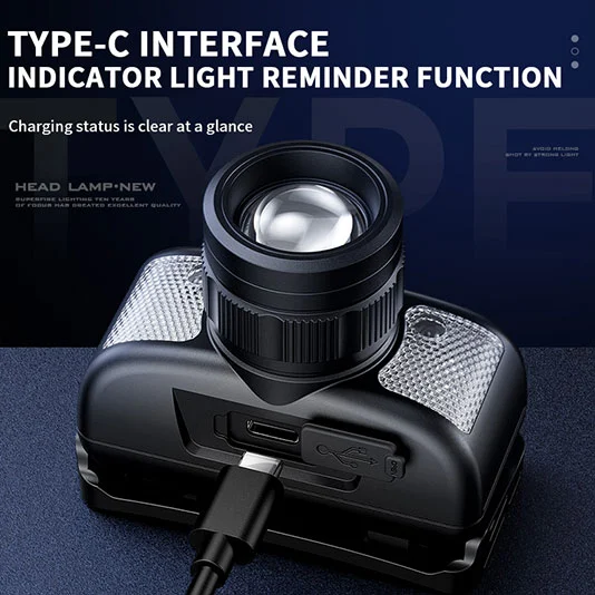 SUPERFIRE HL91 310ルーメンヘッドランプ白と赤のライト