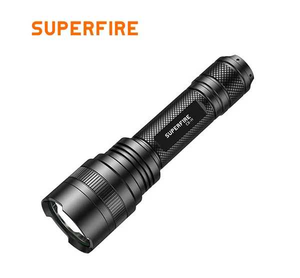 SUPERFIRE C8-H 1200ルーメン充電式戦術懐中電灯