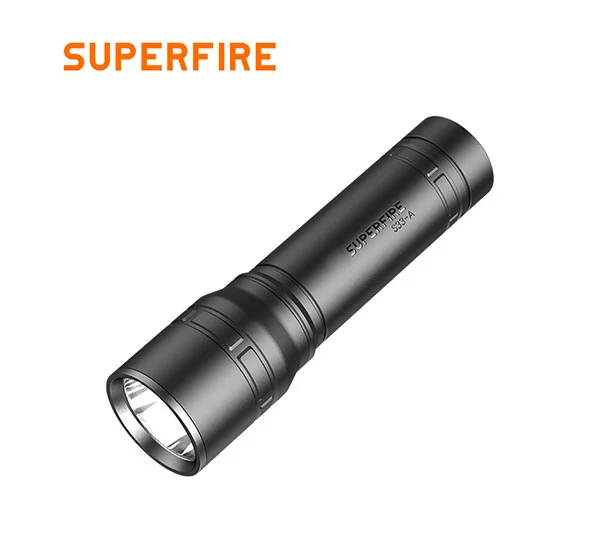 SUPERFIRE S33-A 125ルーメンミニ戦術懐中電灯USB充電式