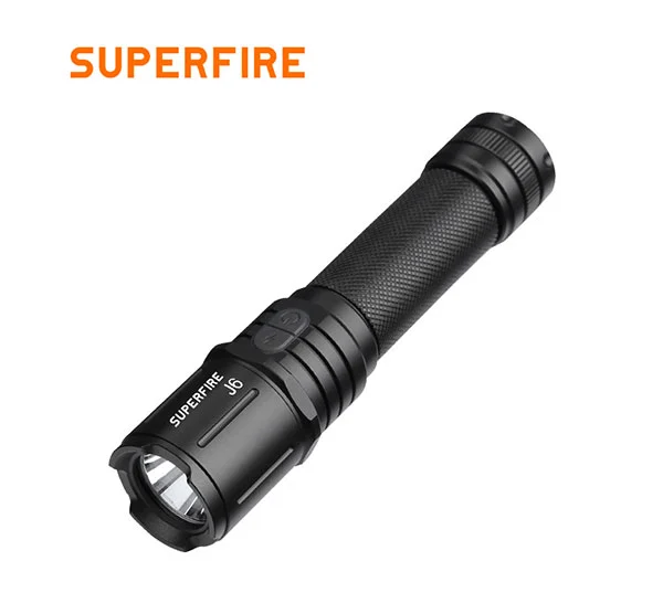 SUPERFIRE J6 270ルーメン緊急防水戦術LED懐中電灯