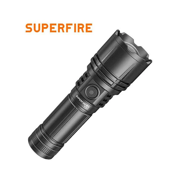 SUPERFIRE Y20 1200ルーメン高出力長距離懐中電灯充電式