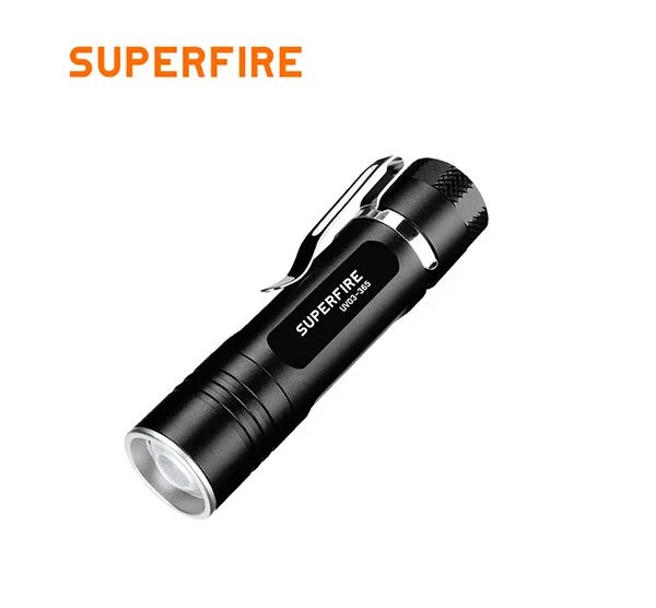 SUPERFIRE UV03 365nm 3wハンドヘルドUV懐中電灯