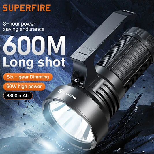 SUPERFIRE L20大容量懐中電灯