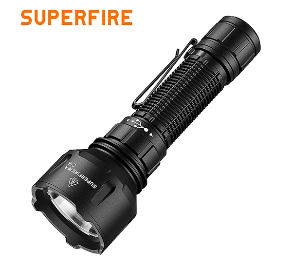 SUPERFIRE C16ハイパワー懐中電灯