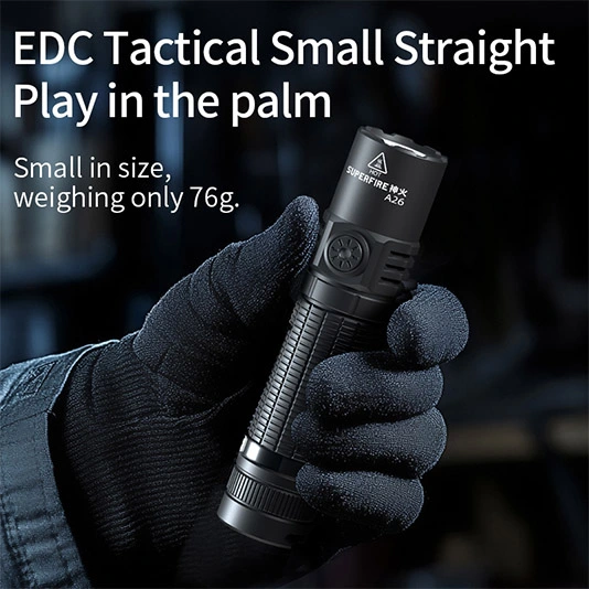 SUPERFIRE A26高い明るさの懐中電灯