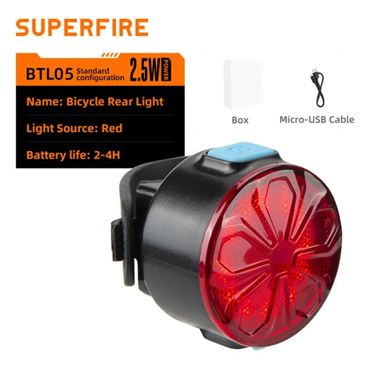 SUPERFIRE BTL05コンパクト自転車ライト