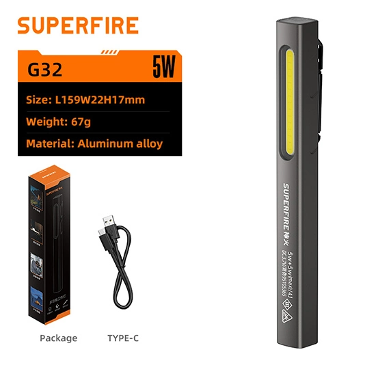 SUPERFIRE G32ポータブルワークライト