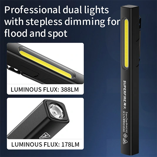 SUPERFIRE G32ポータブルワークライト