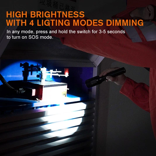 SUPERFIRE新しいD6防爆LED懐中電灯