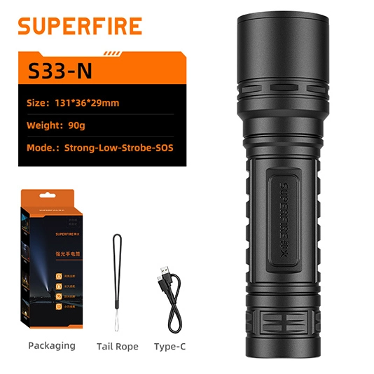 SUPERFIRE S33-N軽量懐中電灯
