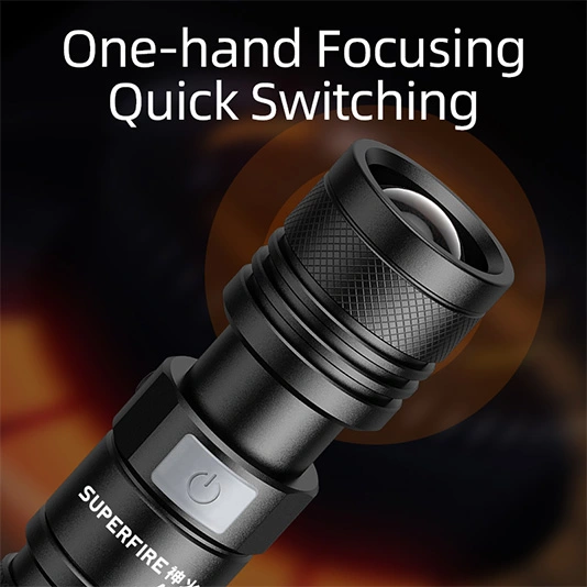 SUPERFIRE A12ズーム可能なフラライト