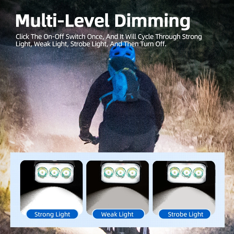 BL36バイクヘッドライト: 500ルーメン、300-500mビーム、USB充電式、IP65防水