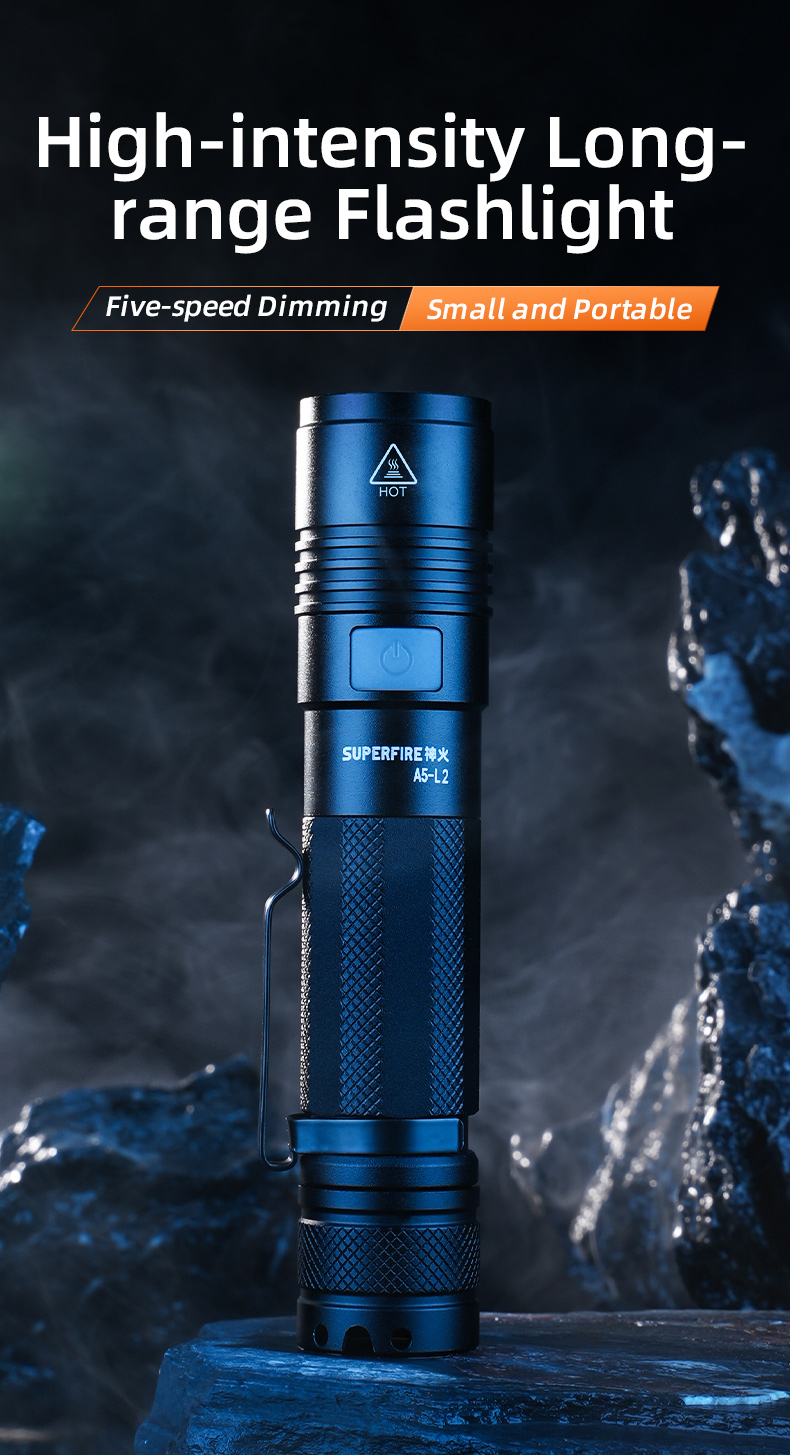 Details of SUPERFIRE New A5-L2 EDC Flashlight