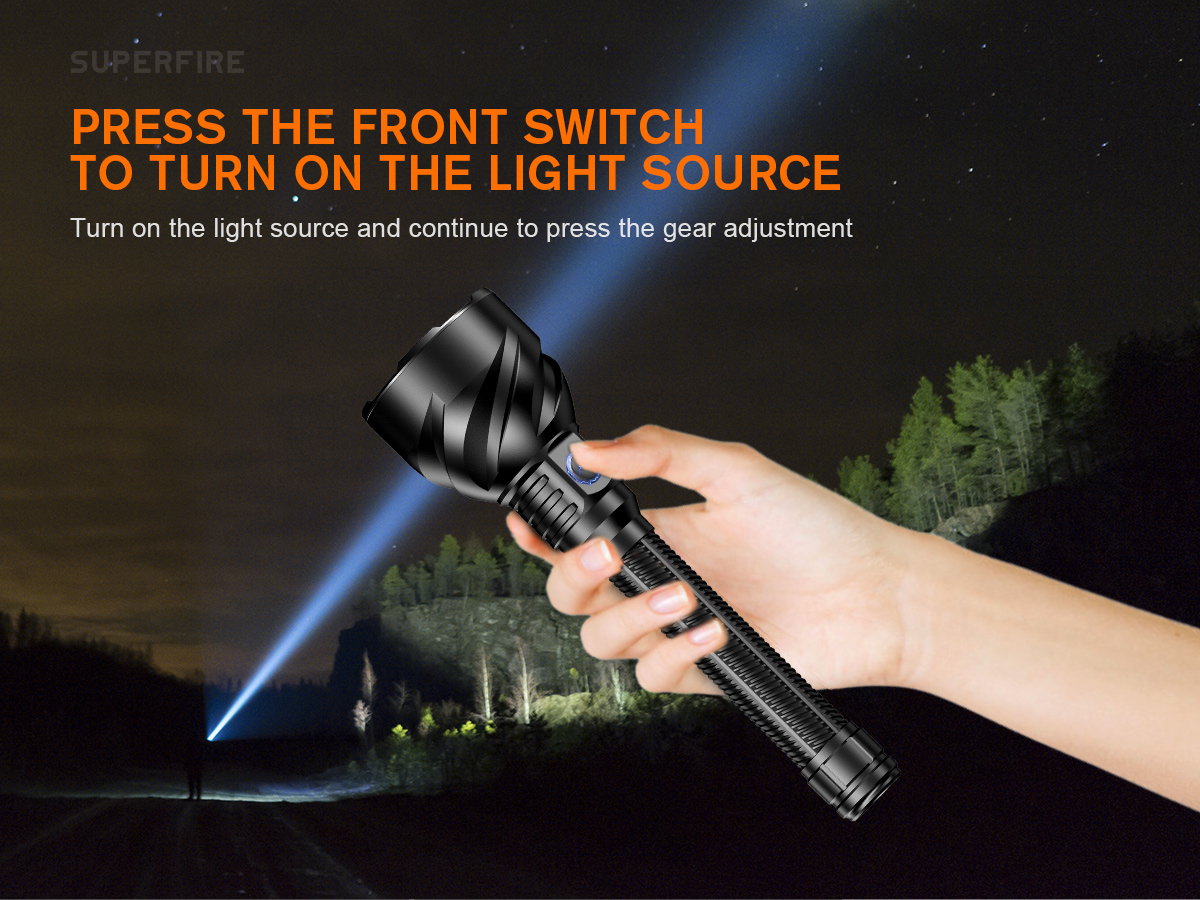 Details of TF02 High-End Long-Range Flashlight